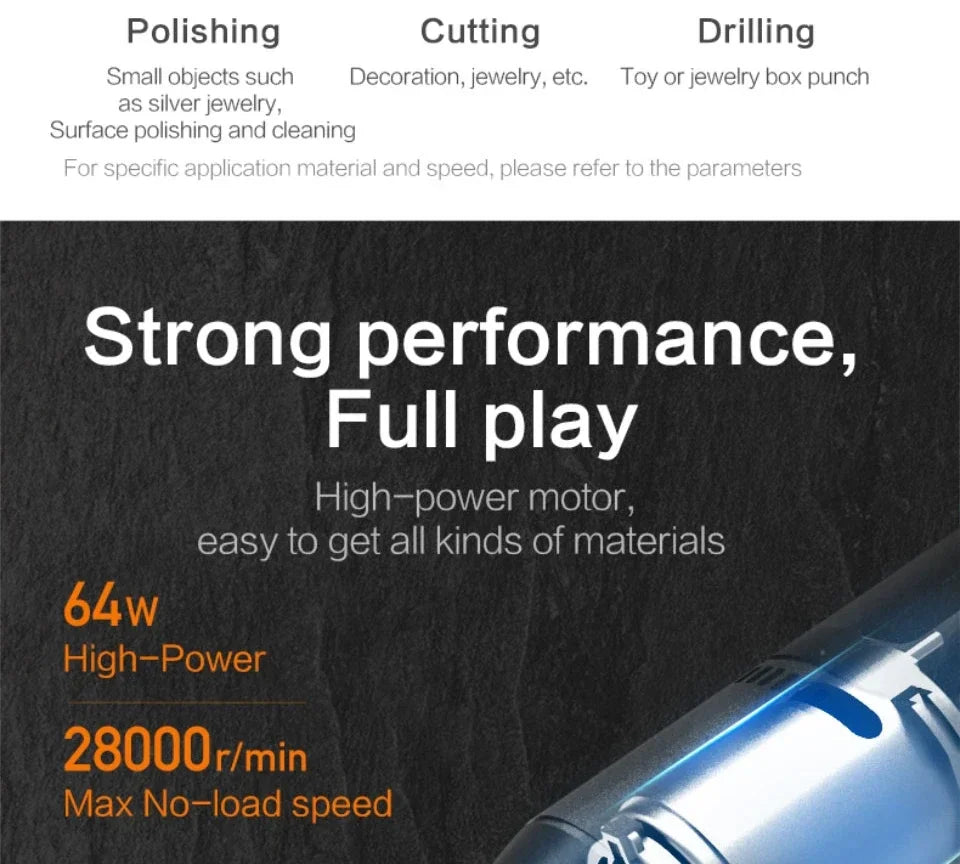 Cordless Mini Engraving Drill Set