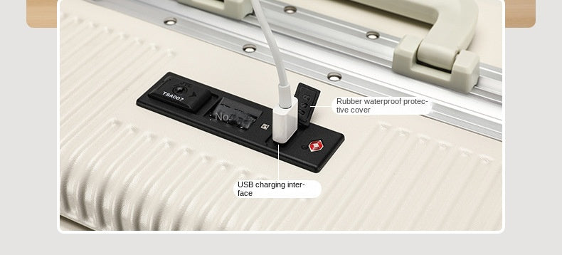 24Inch USB Charging Suitcase