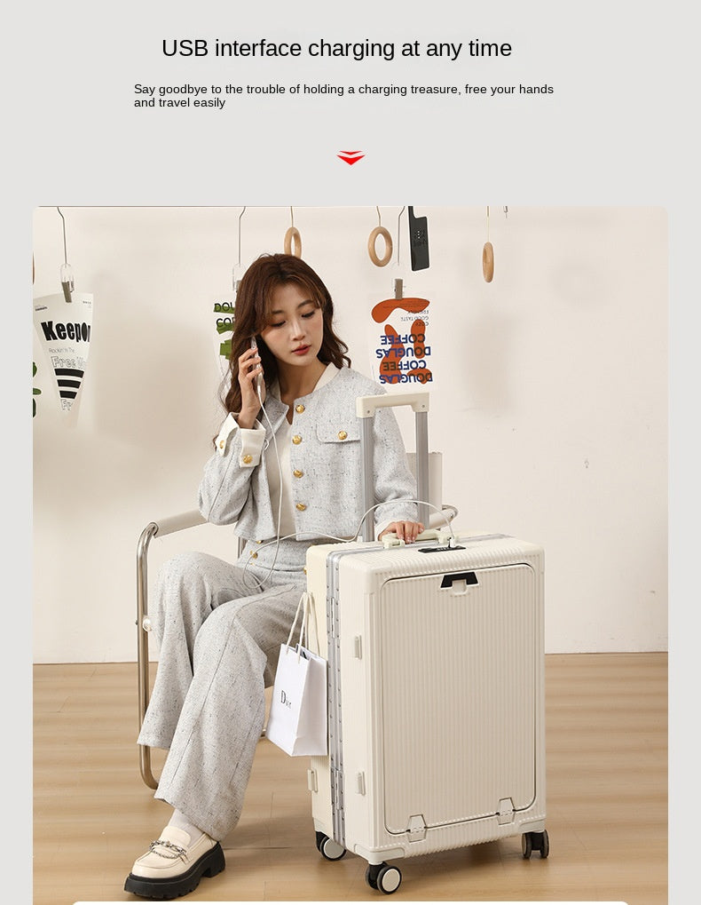 24Inch USB Charging Suitcase