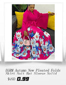 Round Collar Full-Sleeve Ruffles Loose Dress
