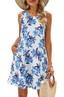 Sleeveless Floral Bohemian Style Dress