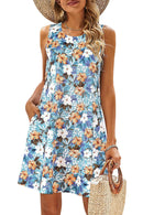 Sleeveless Floral Bohemian Style Dress