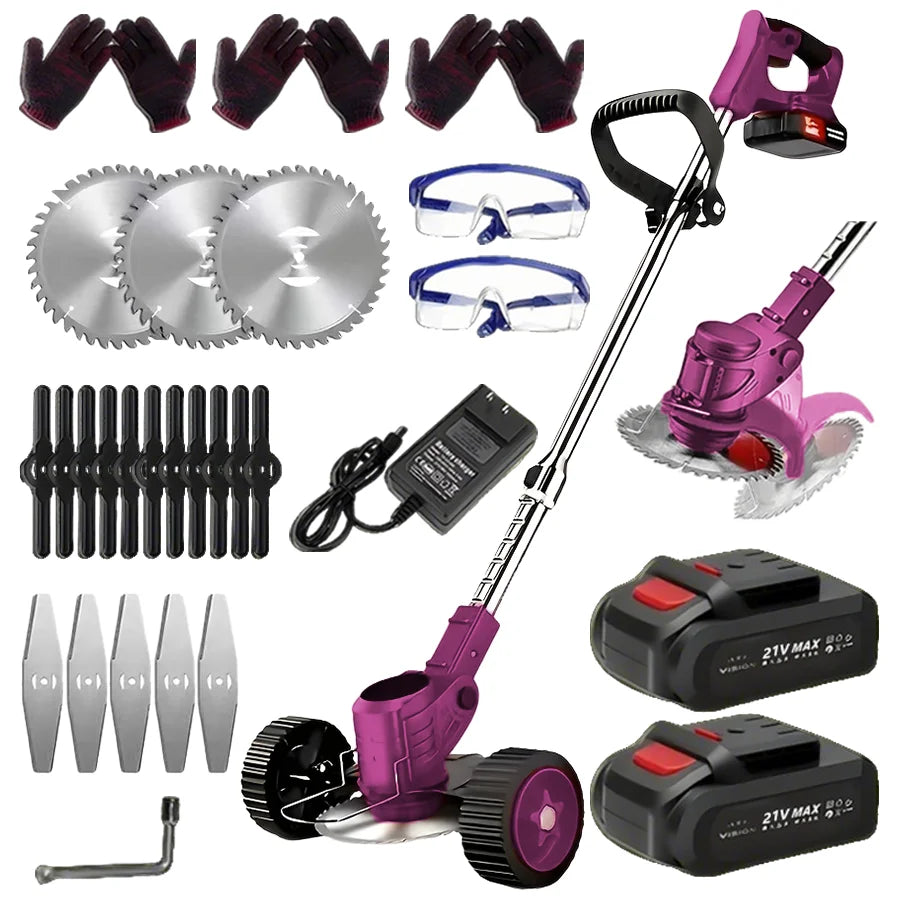PURPLE / US / two batteries|United States|Professional Mowers