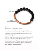 Cubic Black Obsidian Bracelet