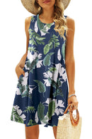 Sleeveless Floral Bohemian Style Dress