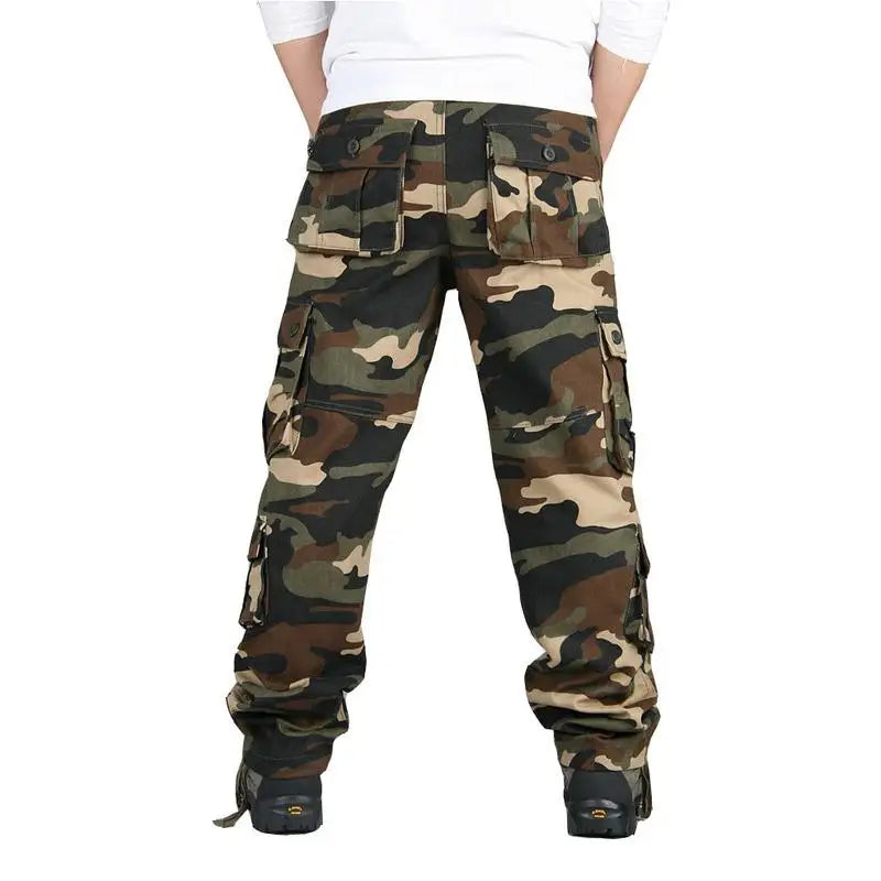 High-Quality Cotton Multi-Pocket Trousers
