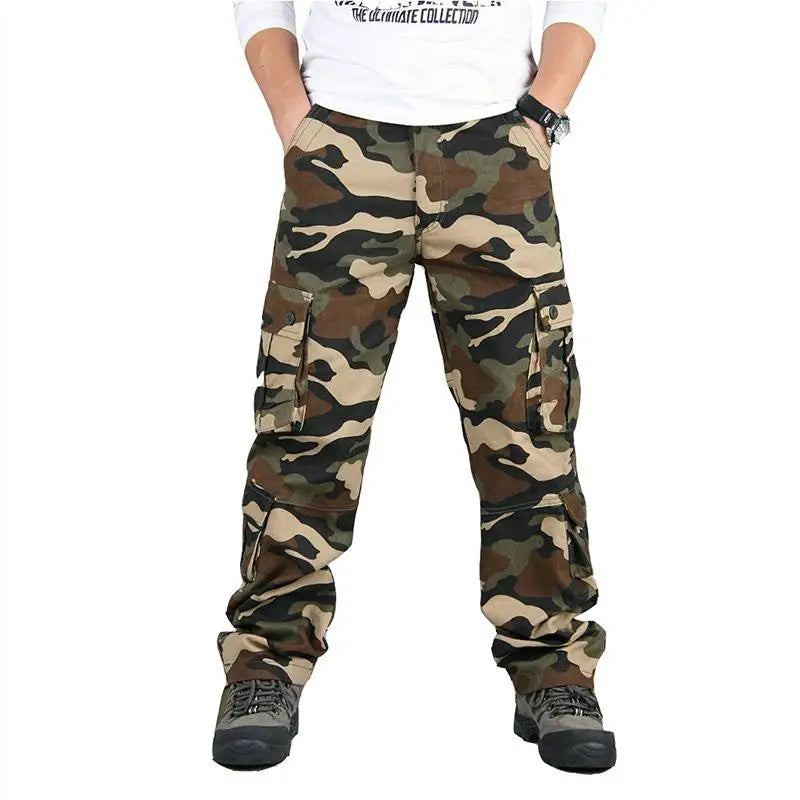 High-Quality Cotton Multi-Pocket Trousers