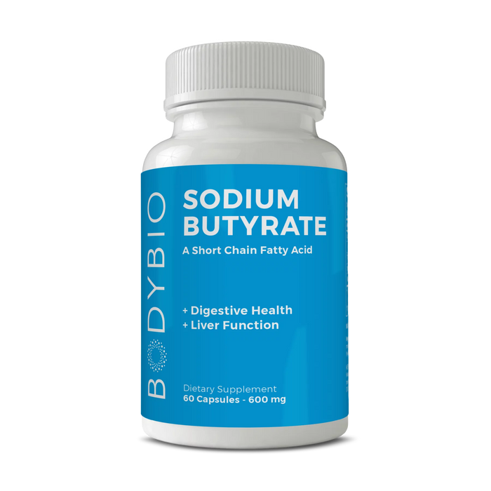BodyBio - Butyrate Gut Health Supplement 60 Sodium Capsules