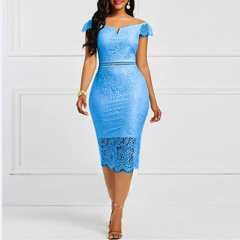 Women Lace Bodycon Dress