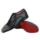 New Genuine Leather Mens Oxford Shoes With Studs Toe Italian Design For Party And Wedding Plus-Size