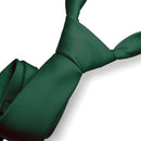 JEMYGINS Original New Solid Silk Tie Male Formal Plain Red Necktie Pocket Square Hanky Cufflinks Set For Men Party Wedding