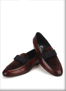 Summer Style Brown Calfskin Loafers for Wedding Moccasins Men Smoking Slippers Plus size