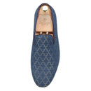 Piergitar 2021 Loafers Men Cross Printed Silk Man's Casual Shoes Leather Insole Male Smoking Slippers Handmade Plus Size