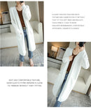 YSC New style Women Knitted Cashmere wool blend Cardigan V collar Super long style Buttonless pocket trim High-quality Cardigan