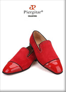Piergitar 2019 handmade black suede leather men loafers rhinestone men casual shoes Fashion Party and wedding men dress shoes