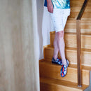 Men's casual shoes with tassels and cow leather in a snake pattern.