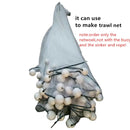3mm-5mm Mesh Semi-Finished Knotless Nylon Fishing Net