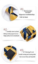 Men's Black Ties Handkerchief Cufflinks Business Formal Floral Striped Solid 8cm Necktie Gift for Husband Wedding Accessories