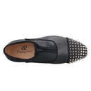 New Genuine Leather Mens Oxford Shoes With Studs Toe Italian Design For Party And Wedding Plus-Size