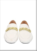 Men's smoking slippers with a gold rape design, made by hand.