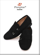 Piergitar 2020 men velvet shoe with velvet Hasp Party and Banquet men casual shoes British style men fashion loafers Plus size