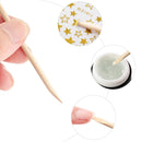 100/50Pcs Orange Wood Nail Sticks
