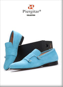 Piergitar 2020 men velvet shoe with velvet Hasp Party and Banquet men casual shoes British style men fashion loafers Plus size