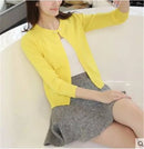 2024 Fashion Women Sweater Female Cardigan Thin Outerwear Short Short Design Sweater Long-sleeve Small Cape Blusa Feminina