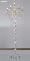 Meerosee Classic 7 Lights Crystal Floor Lamp
