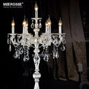 Meerosee Classic 7 Lights Crystal Floor Lamp