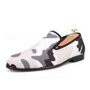 New style Combining traditional loafers with military design in a slipper exaggerated print
