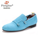 Piergitar 2020 men velvet shoe with velvet Hasp Party and Banquet men casual shoes British style men fashion loafers Plus size