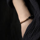 Cubic Black Obsidian Bracelet