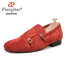 Piergitar 2020 men velvet shoe with velvet Hasp Party and Banquet men casual shoes British style men fashion loafers Plus size