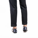 New style Combining traditional loafers with military design in a slipper exaggerated print