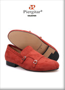 Piergitar 2020 men velvet shoe with velvet Hasp Party and Banquet men casual shoes British style men fashion loafers Plus size