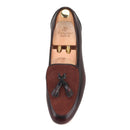 Mens leather loafers with tassels, brand new 2019 mens casual shoes for parties and banquets.