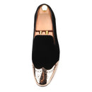 Plus size men's casual shoes with a top quality velvet shoe and gold Bullock Buckle.