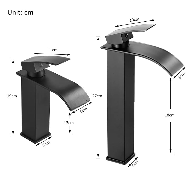 New Waterfall Basin Faucet Single Handle Mixer