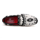 Piergitar 2019 New black and white cotton fabric men loafers retro style handmade men smoking slippers plus size male's flats