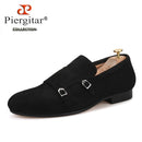 Piergitar 2020 men velvet shoe with velvet Hasp Party and Banquet men casual shoes British style men fashion loafers Plus size