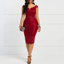 Women Lace Bodycon Dress
