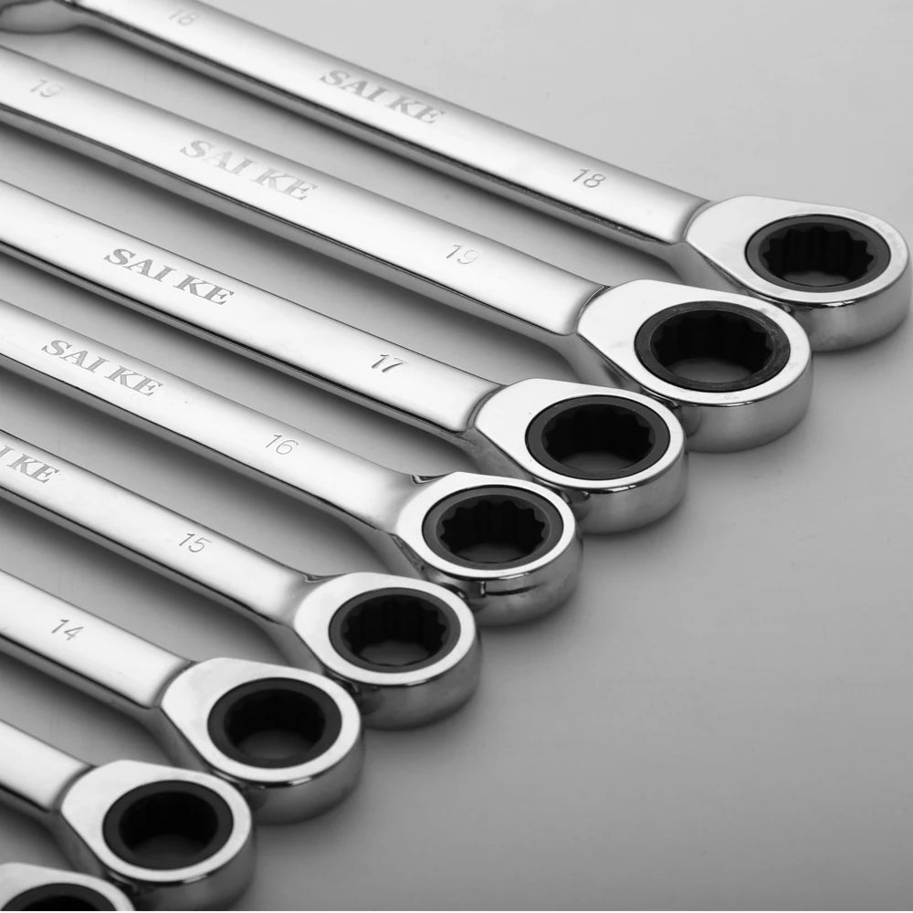 Ratchet Combination Metric Wrench Set