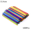 100/50Pcs Orange Wood Nail Sticks
