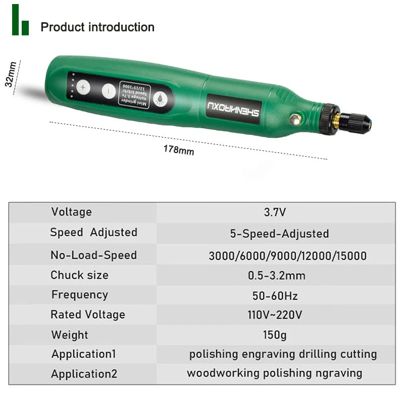 Cordless Grinder Electric Drill