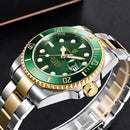 Men Luxury Sapphire Glass Waterproof Mechanical Wristwatch