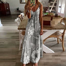 Hot Summer AmazoneBayNew Women's Clothing Sexy Low Cut Printed Floral Strap Dress
