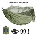 Single and Double Size Nylon Fabric Portable Travel Hammock