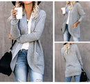 Autumn Long Cardigan Women Jumper Fashion Loose Coat Ladies Knitted Outerwear Ropa Mujer Clothes Woman Sweater Jacket Pull Femme