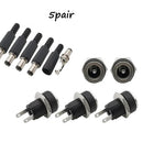 5 Pairs DC 12V Male Jack